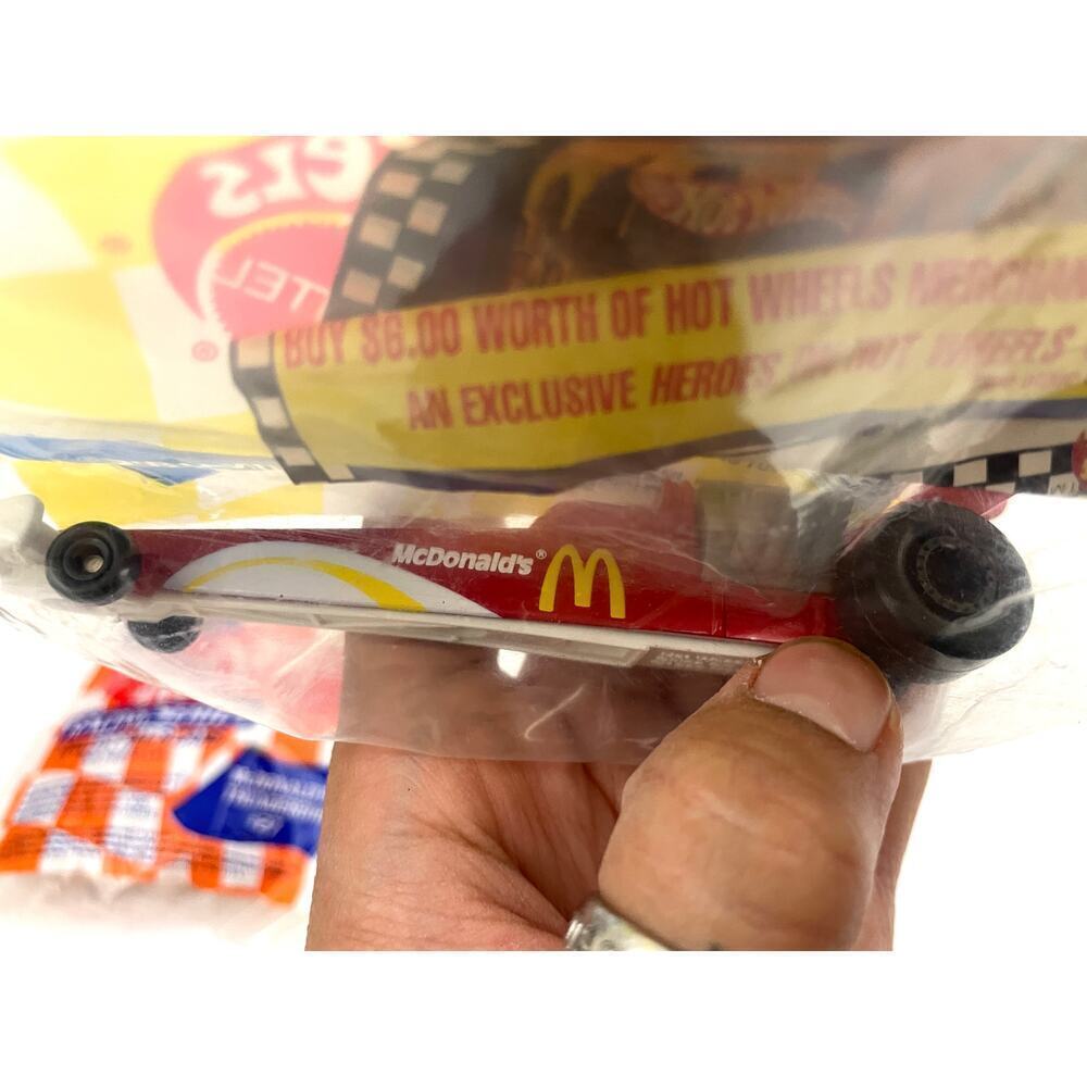 Lot of 2 McDonalds Hot Wheels Dragster Happy Meal Toy 92 Thunderbird #27 NASCAR - Picture 3 of 9